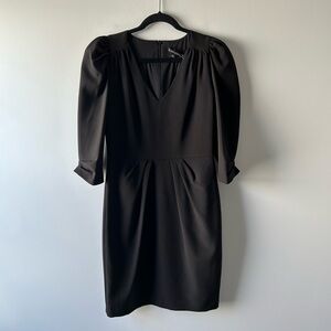 Black Halo black elbow sleeve dress